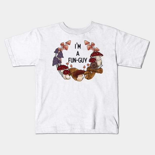 Fun guy Kids T-Shirt by FoliumDesigns